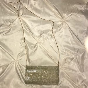 Sparkly Gold Clutch/Crossbody Bag